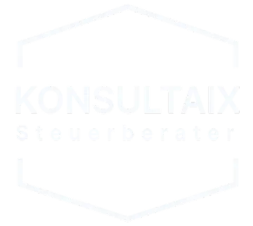 Das Logo des Steuerberaters Konsultaix in weiß